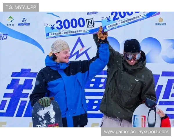 滑雪教练展示飞跃动作吓得学生抱头